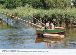 Pont-Scorf Animée Pêche Au Saumon Au Carrelet Photo C. Landurin - Pont Scorff