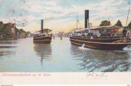 Zaanstreek Alkmaar Pakketboot Op Zaan 1905 RY15466 - Zaanstreek