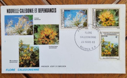 NOUVELLE CALEDONIE Fleurs, Fleur,  FDC, Enveloppes Premier Jour. Yvert N°469/71 - Orquideas