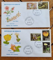 DJIBOUTI  Fleurs, Fleur, FDC, Enveloppes Premier Jour. Yvert  N°504/508 En 1979 - Orchideeën