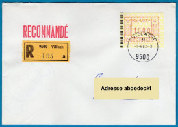 1983 Österreich Austria Automatenmarken ATM 1.1 / R-FDC 16S Von 9500 Villach Nach Deutschland / Frama Vending Machine - Automatenmarken [ATM]