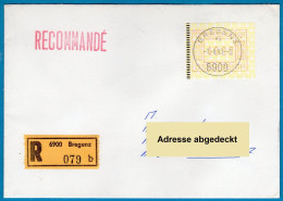 1983 Österreich Austria Automatenmarken ATM 1.1 / R-FDC 16S Von 6900 Bregenz Nach Deutschland / Frama Vending Machine - Machine Labels [ATM]