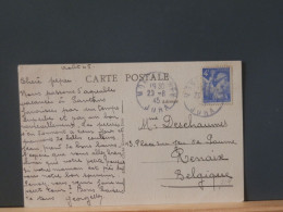 FRANCE 719 CP   FRANCE IRIS 4F SEULE S/CP  POUR LA BELG  1945 - 1939-44 Iris