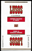 Portugal 1950/ 60, Pack Of Cigarrettes - LUSOS Cigarros -|- Companhia Portuguesa De Tabacos - Empty Tobacco Boxes