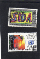 1990 Nazioni Unite - Ginevra - Lotta All'AIDS - Used Stamps