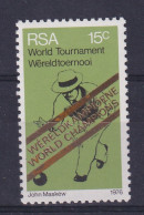South Africa: 1976   South Africa's Victory In World Bowls Championship  OVPT  MNH  - Unused Stamps