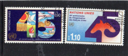 1990 Nazioni Unite - Ginevra - 45° Ann. Delle Nazioni Unite - Used Stamps