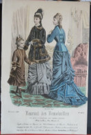 Journal Des Demoiselles 1876 - Gravure D'époque XIXème ( Déstockage Pas Cher) Réf; B 18 - Antes De 1900