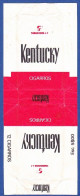 Portugal 1960/ 70, Pack Of Cigarrettes - KENTUCKY -|- Tabaqueira, Lisboa - Esc. 5$00 - Empty Tobacco Boxes