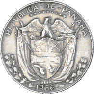 Monnaie, Panama, 1/4 Balboa, 1966 - Panamá