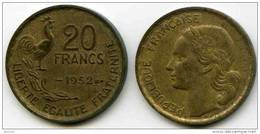 France 20 Francs 1952 GAD 865 KM 917.1 - 20 Francs