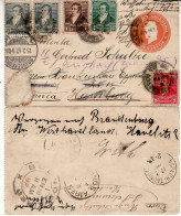 ARGENTINA 1897  CARD SENT FROM BUENOS AIRES TO HAMBURG - Covers & Documents