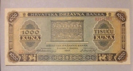 CROATIA 1000 Kuna AUNC/ UNC - Croatie