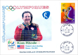 ALGERIJE 2016 Cover Rio 2016 Shooting Kim Rhode US Olympics JO Olympic Games Medalists Shotgun Olímpicos Olympics JO - Shooting (Weapons)