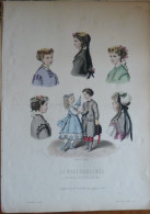 La Mode Illustrée 1867 - Gravure D'époque XIXème ( Déstockage Pas Cher) Réf;  Réf; B 24 - Voor 1900