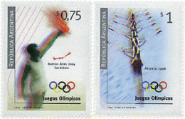 41470 MNH ARGENTINA 1996 26 JUEGOS OLIMPICOS VERANO ATLANTA 1996 - CANDIDATURA BUENOS AIRES 2004 - Neufs