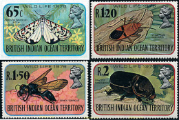 76726 MNH OCEANO INDICO BRITANICO 1976 INSECTOS - Territorio Britannico Dell'Oceano Indiano