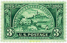 60952 MNH ESTADOS UNIDOS 1950 75 ANIVERSARIO DE LA ASOCIACION DE BANQUEROS AMERICANOS - Unused Stamps