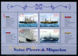 SAINT PIERRE & MIQUELON Block 6, Bl.6 Mnh - Schiffe, Ships, Bateaux - Blocks & Kleinbögen