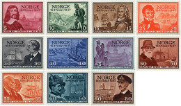 56745 MNH NORUEGA 1947 3 CENTENARIO DEL ESTABLECIMIENTO DEL CORREO EN NORUEGA - Unused Stamps