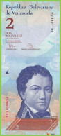 Voyo VENEZUELA 2 Bolivares 2012 P88d B358d Prefix H UNC Amazon River Dolphins - Venezuela