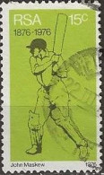 SOUTH AFRICA 1976 Sporting Commemorations - 15c - Batsman (Centenary Of Organised Cricket In South Africa) FU - Usados