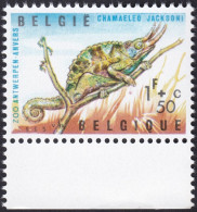 BELGIQUE, 1965, Reptile, Caméléon ( COB 1344V1**) - 1961-1990