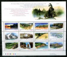 KANADA 1361-1372 KB (1) Mnh - Parc Algonquin Park - CANADA - Hojas Bloque