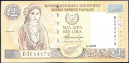 Banknotes Europe Cyprus 1 Lira 1980 UNC. - Cyprus