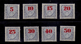 Liechtenstein - (1940) - Serie De Timbres-Taxe Neufs** - MNH - Segnatasse