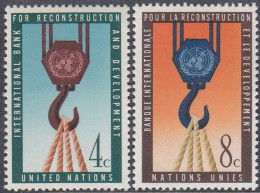 UN New York 1960 - International Bank For Reconstruction And Development "World Bank" - Mi 92-93 ** MNH - Nuovi