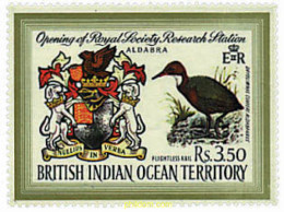 72851 MNH OCEANO INDICO BRITANICO 1971 OBERTURA ESTACION DE INVESTIGACION SOCIEDAD REAL - Britisches Territorium Im Indischen Ozean