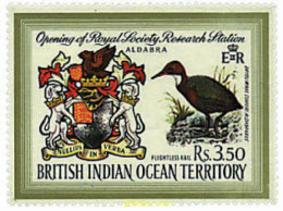 72851 MNH OCEANO INDICO BRITANICO 1971 OBERTURA ESTACION DE INVESTIGACION SOCIEDAD REAL - Territoire Britannique De L'Océan Indien