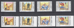 BELGIQUE 1997 - Série Non-Dentelée Des Métiers N°2721 / 2724 (cob) + Série Dentelée - 1981-2000