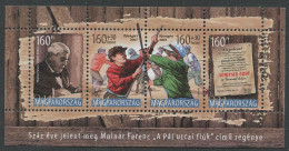 Hungary:Unused Block Writer Molnar Ferenc, Pal Street Boys, 2007, MNH - Nuovi