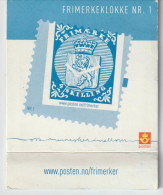 Norway Frimerkeklokke Stamp Clock Nr 1 Depicting Mi 1 Coat Of Arms - Montres Modernes