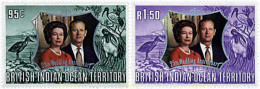 72852 MNH OCEANO INDICO BRITANICO 1972 25 ANIVERSARIO DE LA BODA DE ISABEL II - Territorio Británico Del Océano Índico