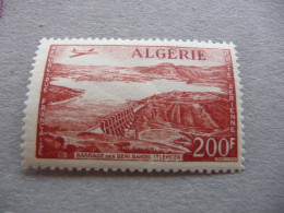 TIMBRE  ALGÉRIE   POSTE  AERIENNE  N  14      COTE  8,00  EUROS    NEUF  TRACE  CHARNIERE - Airmail