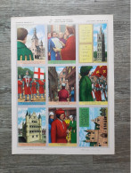Histoire De Belgique N° 12 - Geschiedenis Van België - SABLON - 33x24.5cm - Learning Cards