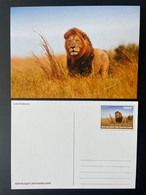 Centrafrique Central Africa 2019 Mi. 8628 Stationery Entier Ganzsache Lion Löwe Panthera Leo Faune Fauna - Raubkatzen