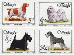 47575 MNH VENDA 1994 PERROS DE RAZA - Venda