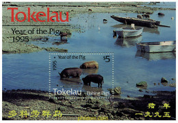 45615 MNH TOKELAU 1995 AÑO LUNAR CHINO - AÑO DEL CERDO - Tokelau