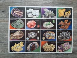 Minéraux - Mineralen - ARNAUD éditeur - Sie 1951 Pl N° 108 - 33x24cm - Learning Cards