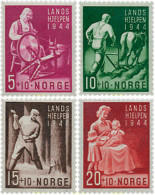 29560 MNH NORUEGA 1944 EMISION EN PRO DE PERIODO INVERNAL - Nuovi