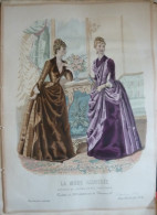 La Mode Illustrée 1887 - Gravure D'époque XIXème ( Déstockage Pas Cher) Réf;  Réf; B 35 - Ante 1900