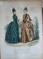 La Mode Illustrée 1887 - Gravure D'époque XIXème ( Déstockage Pas Cher) Réf;  Réf; B 36 - Avant 1900