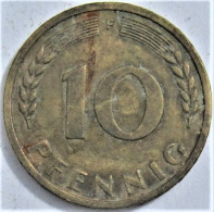 Pièce De Monnaie 10 Pfennig 1950 F(2) - 10 Pfennig