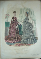 La Mode Illustrée 1874 - Gravure D'époque XIXème ( Déstockage Pas Cher) Réf;  Réf; B 41 - Avant 1900
