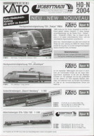 Catalogue HOBBYTRAIN LEMKE KATO 2004 Neuheiten HO N Präzisionsmodelle - German