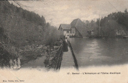 Delcampe - Semur (21 - Côte D'Or) L'Armançon Et L'Usine électrique - Semur